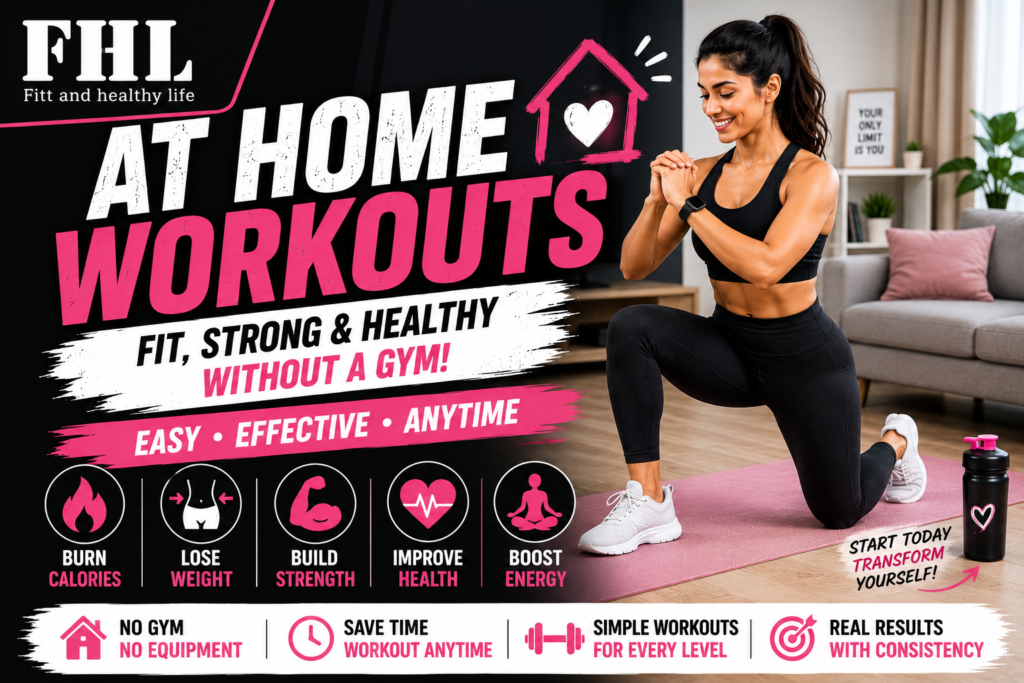 At Home Workouts: The Complete Guide to Getting Fit Without a Gym
