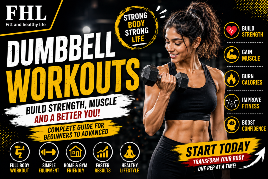 Dumbbell Workouts: The Complete Guide to Building Strength, Muscle, and Fitness